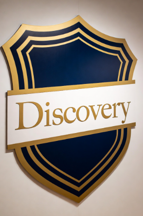 Discovery Shield Sign