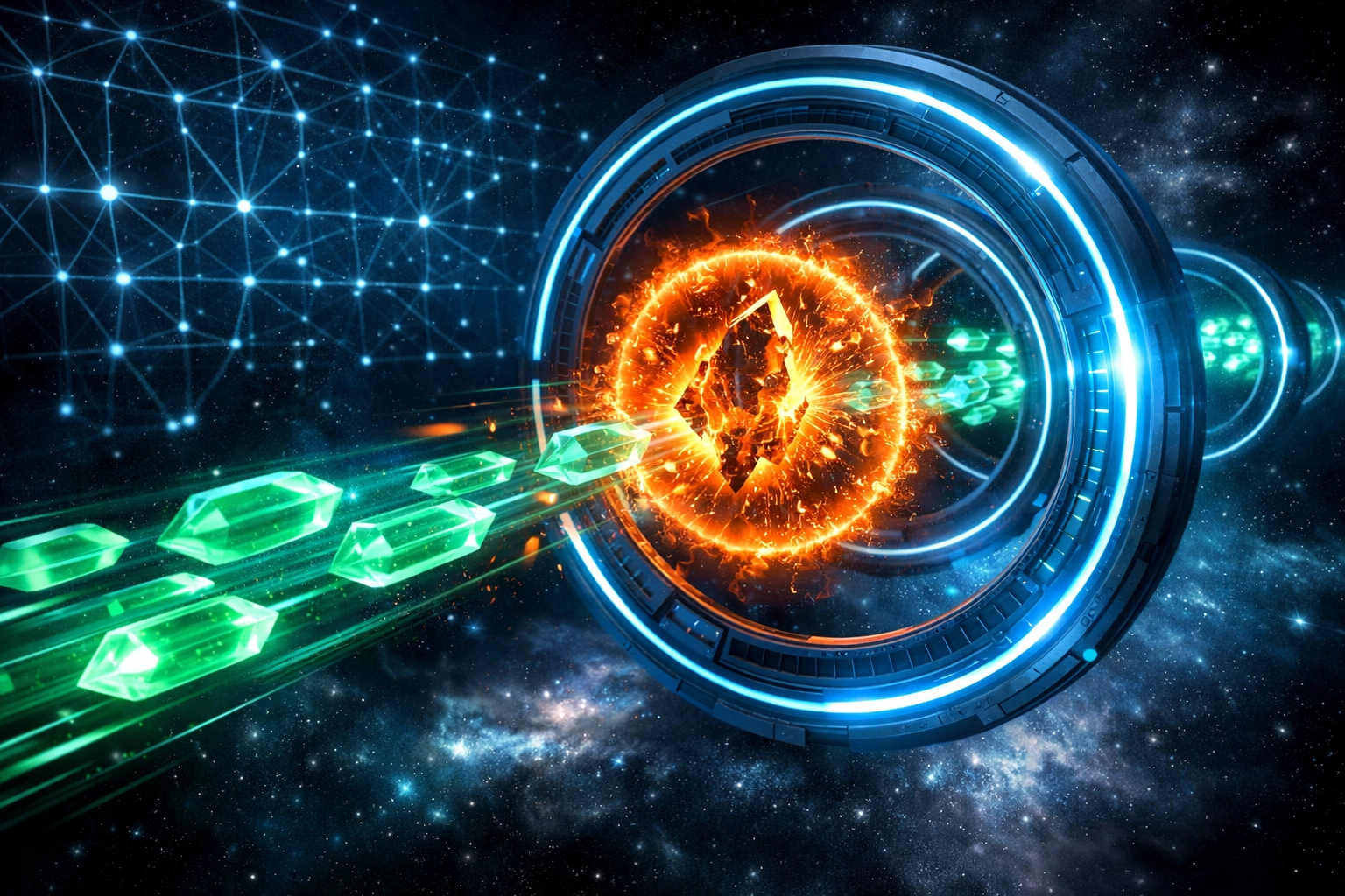 AI-driven risk scoring system filtering secure crypto transactions and blocking fraud attempts.