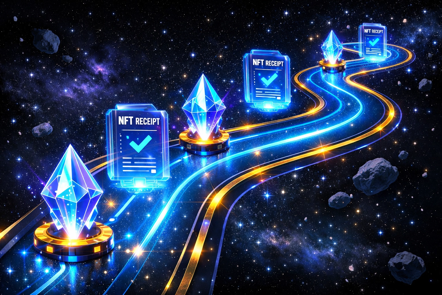 Smart contract automation with NFT receipts eliminating transaction downgrades in Web3 payments