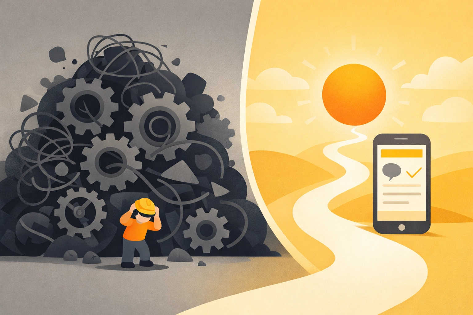 A contractor moving from complex software to a simple job photo app for clear project records.