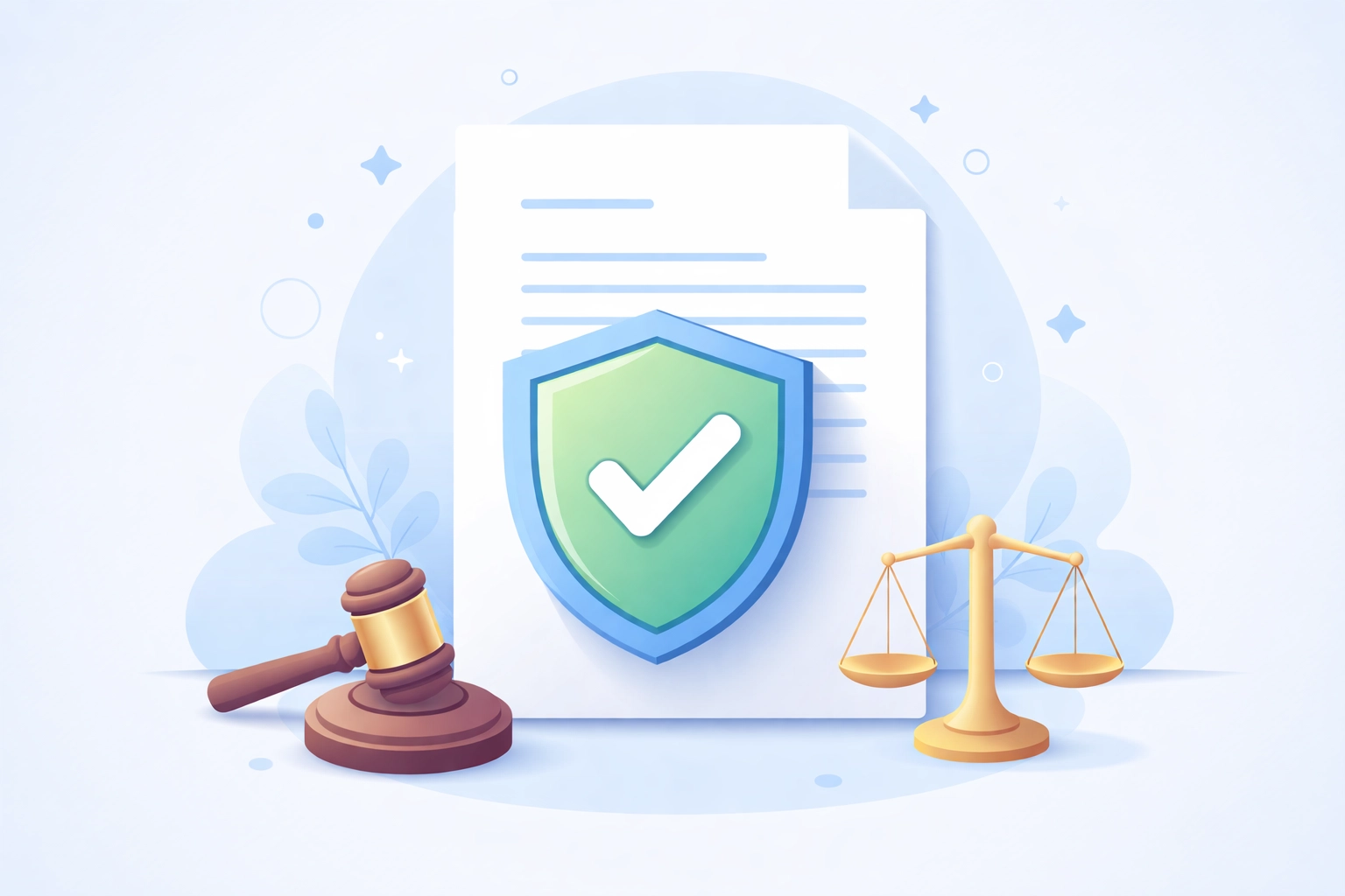Ícono de escudo y documento protegido, representando derechos legales en la reparación de crédito y colecciones