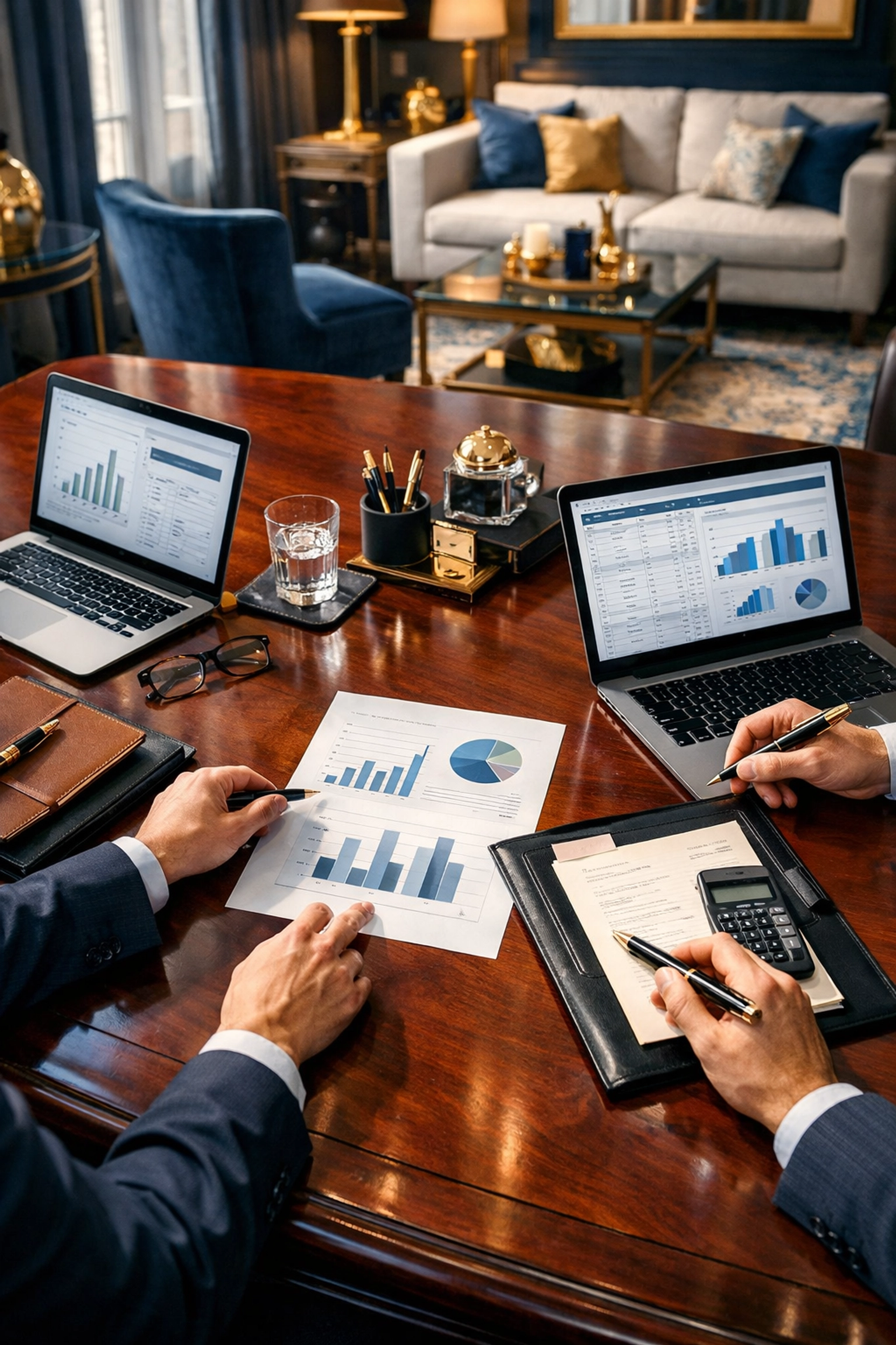 Home business meeting setup showing Augusta Rule tax-free rental opportunity