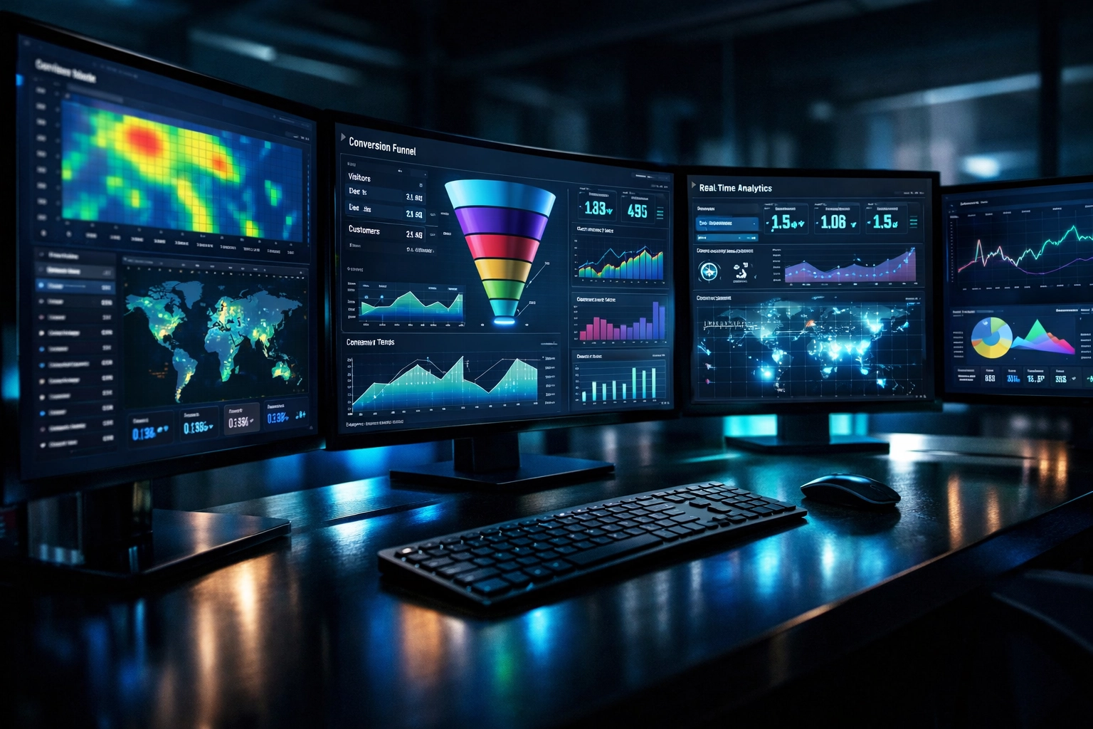 Analytics command center tracking Super Bowl campaign ROI metrics and marketing performance data