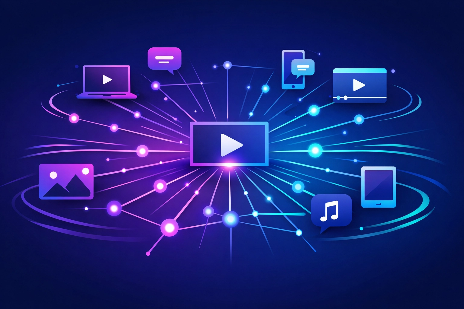 Content distribution network showing platforms for faith-based media sharing