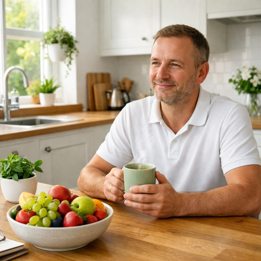 A professional cleaner in a bright kitchen, reflecting the success of a Real Living Wage employer in Norwich.