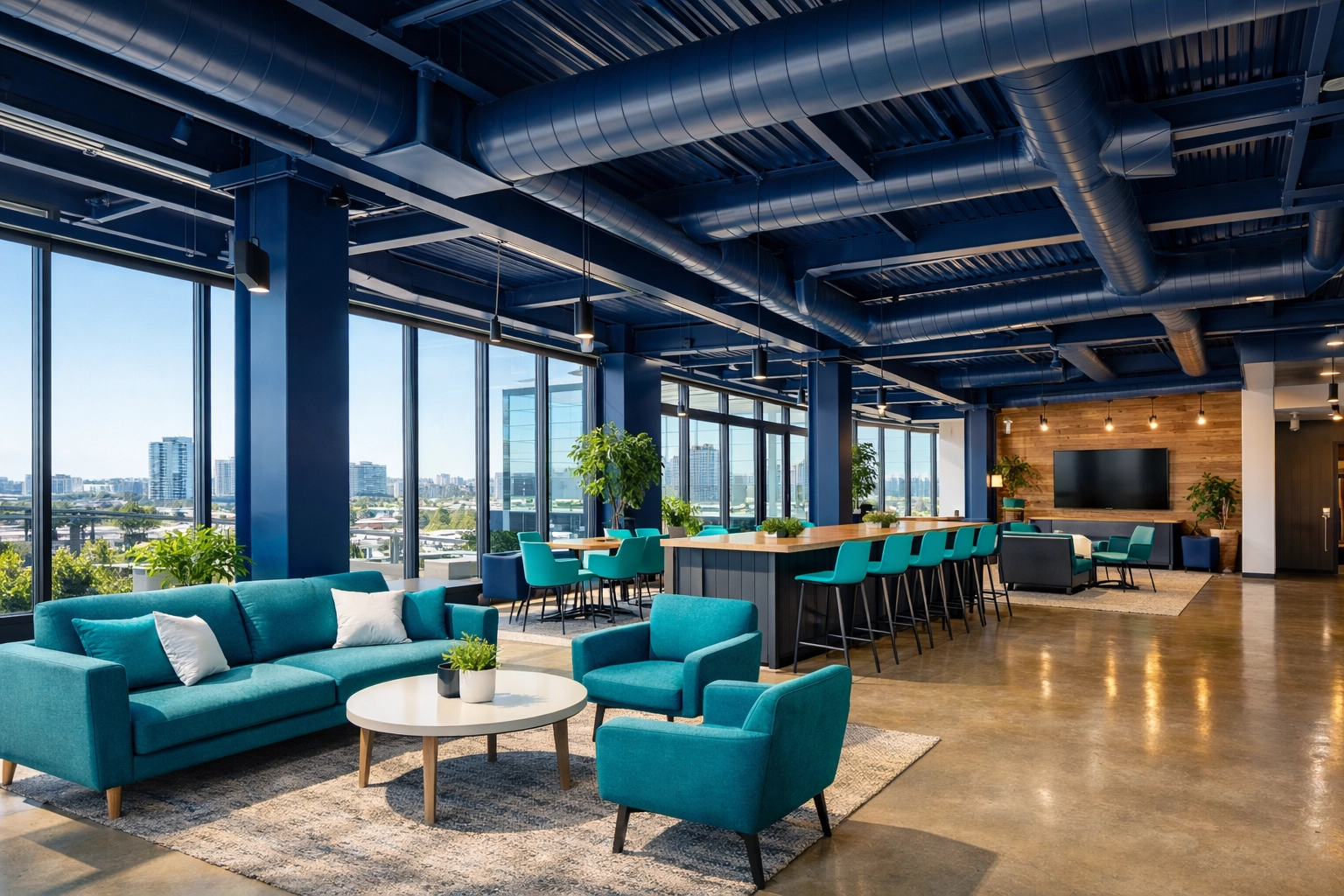 Modern office space representing a professional environment for managing commercial gas prices