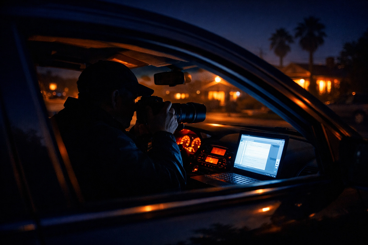 Nighttime surveillance operation for evasive subject location in California neighborhood