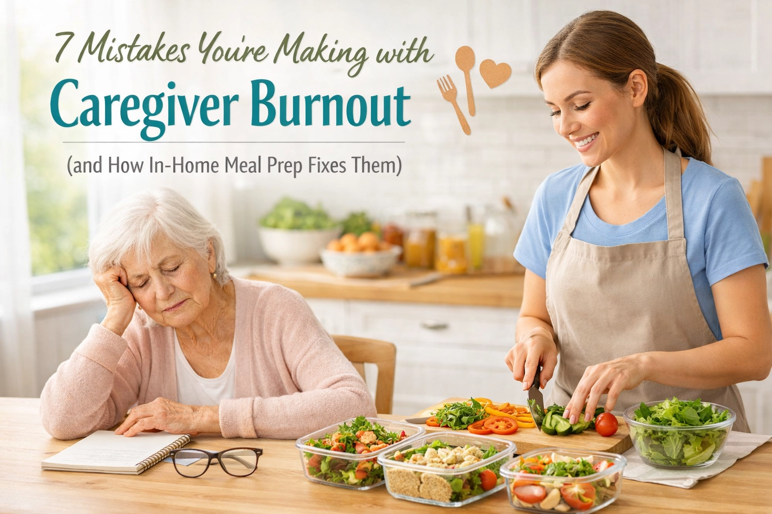 [HERO] 7 Mistakes You’re Making with Caregiver Burnout (and How In-Home Meal Prep Fixes Them)