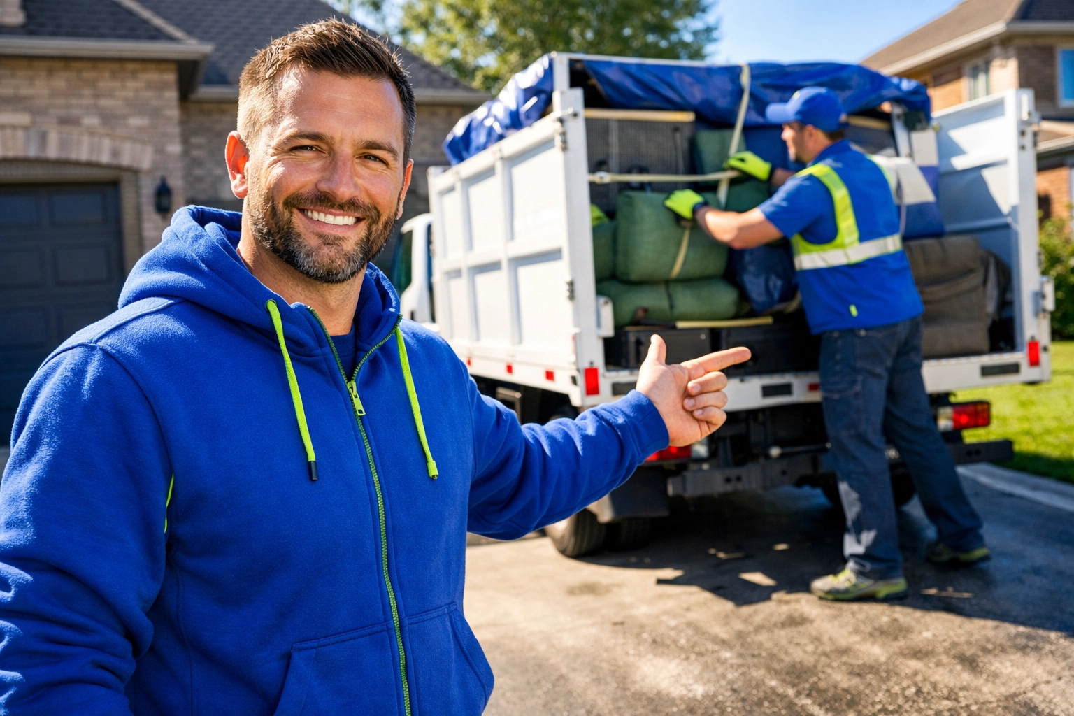 Junk GTA team performing quick furniture removal in North York, providing professional same-day service.