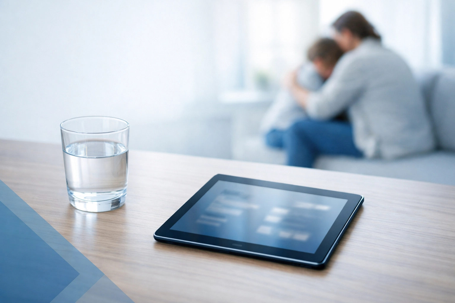 Hampton Roads child custody legal strategy shown through a professional office setting and a parent comforting a child.