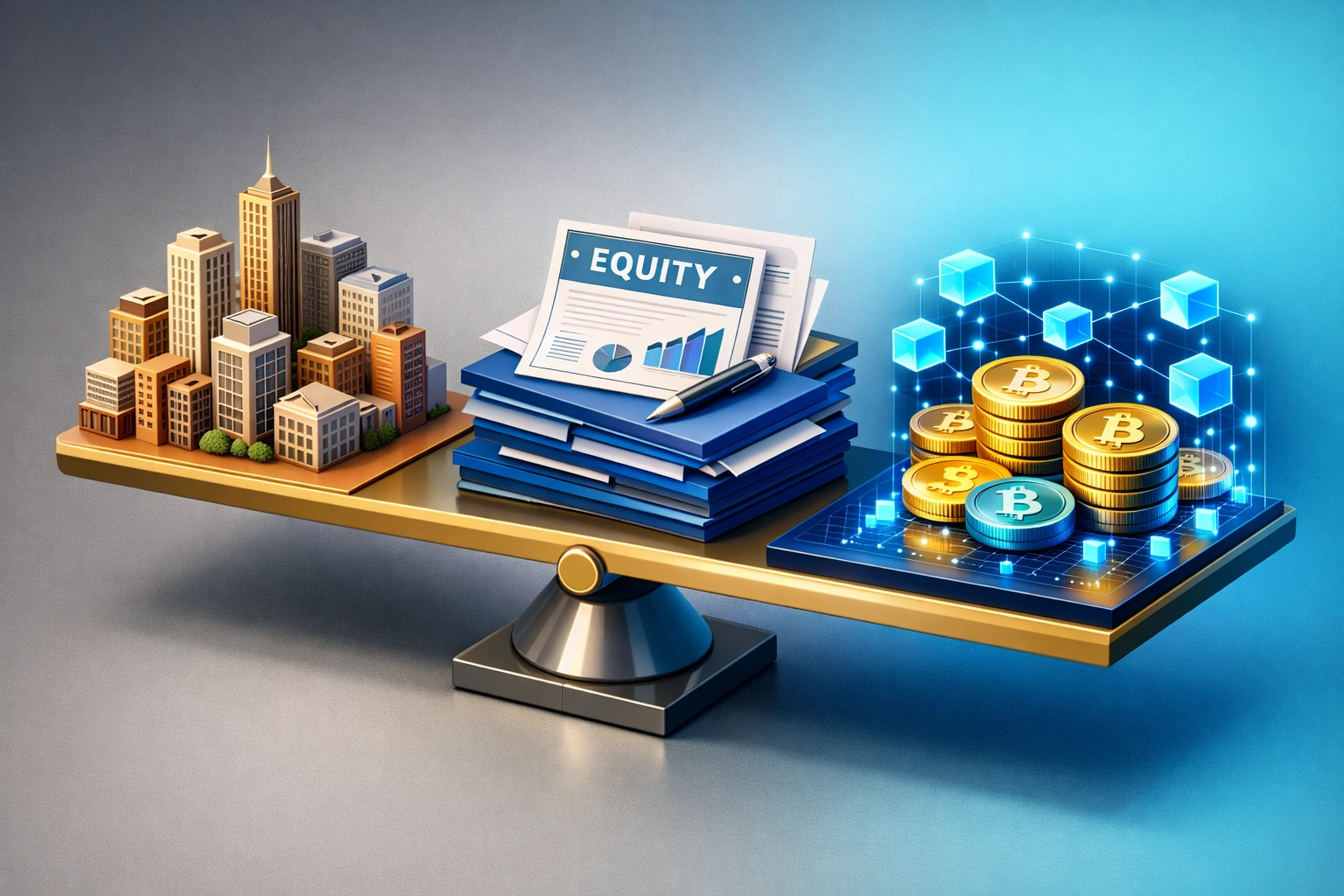 Balanced asset allocation framework for real estate, private equity, and digital investments