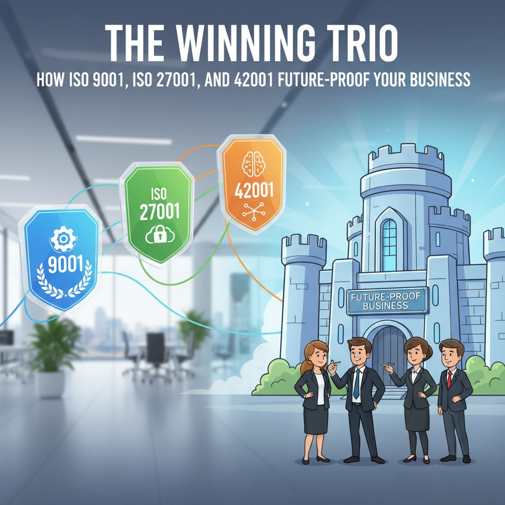 The Winning Trio: How ISO 9001, ISO 27001, and ISO 42001 Future-Proof Your Business