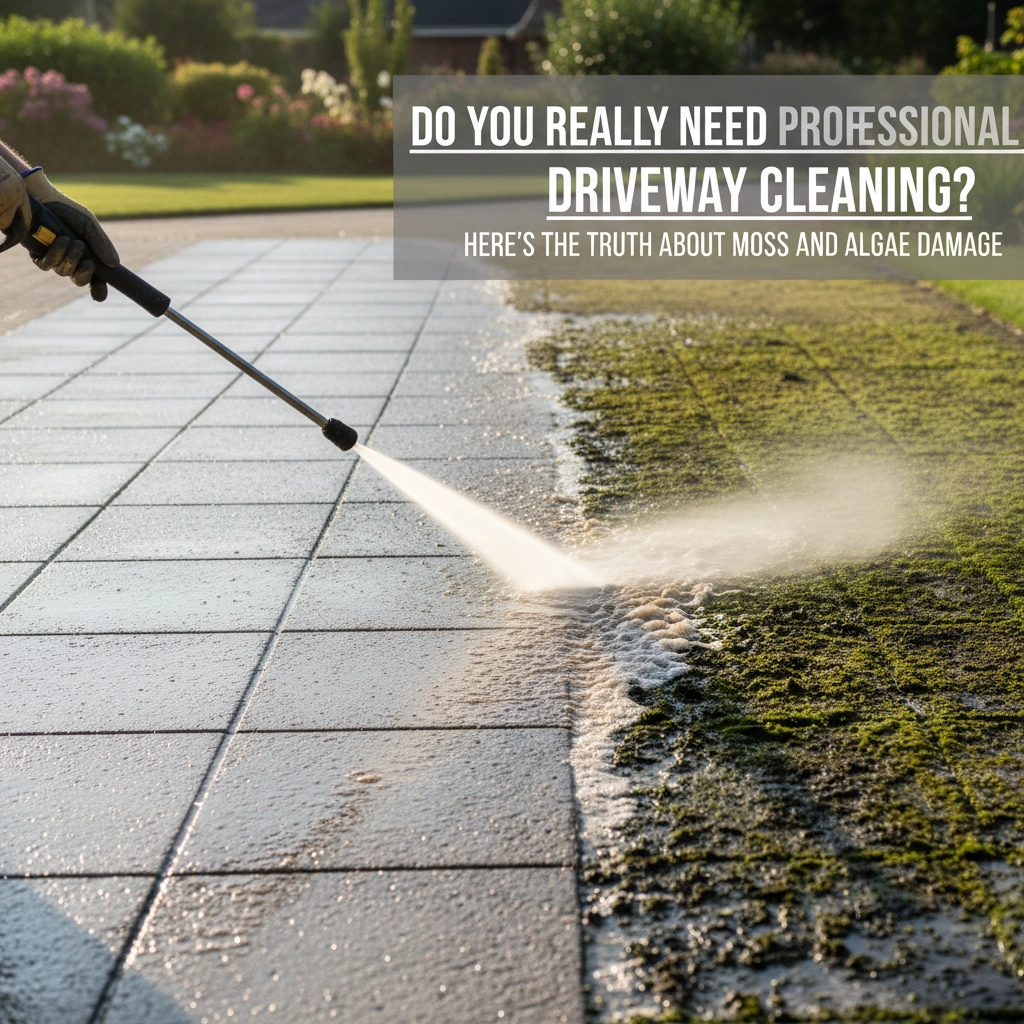 Do You Really Need Professional Driveway Cleaning? Here's the Truth About Moss and Algae Damage