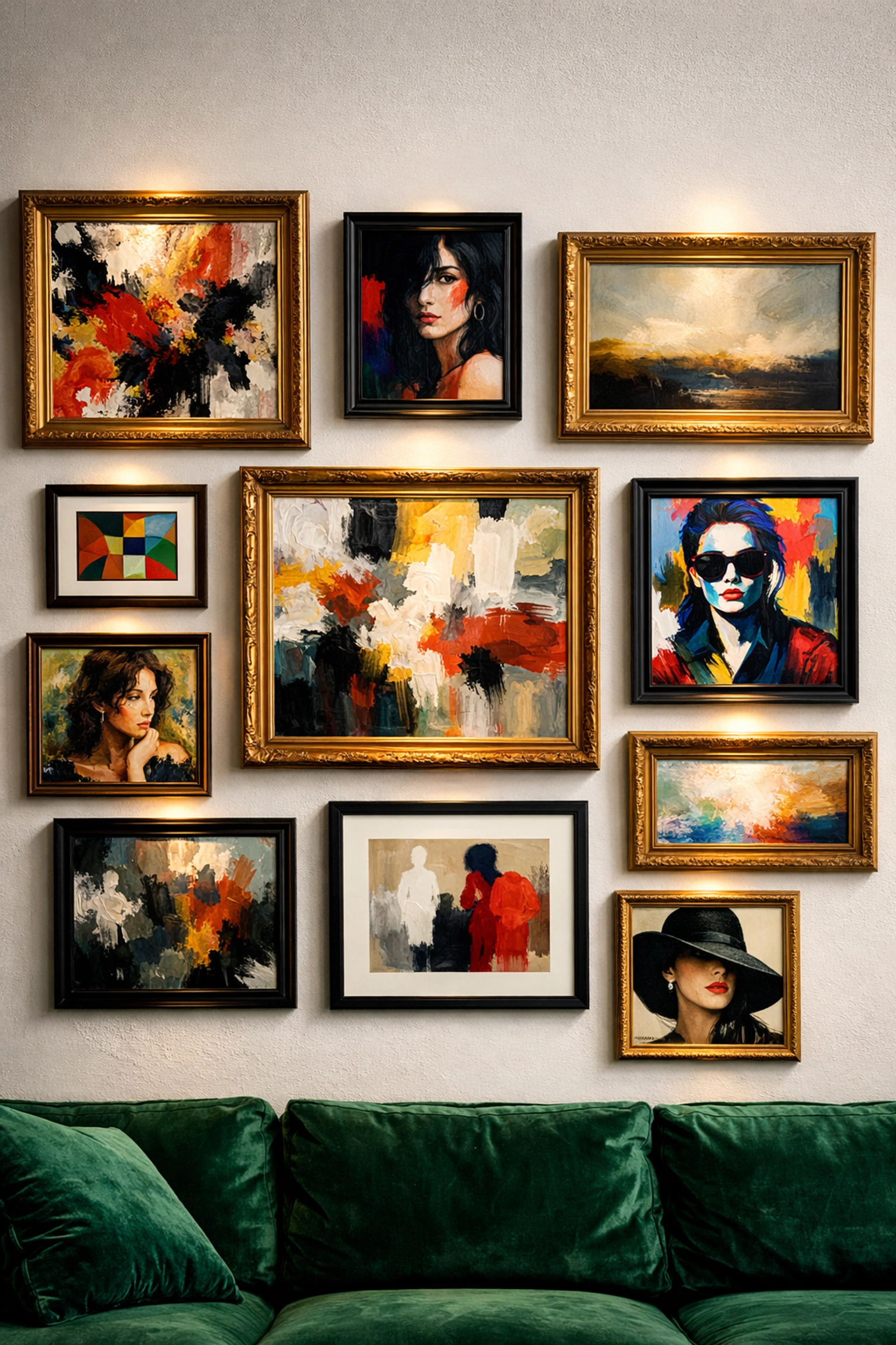 Fine art collection displayed as alternative investment asset class