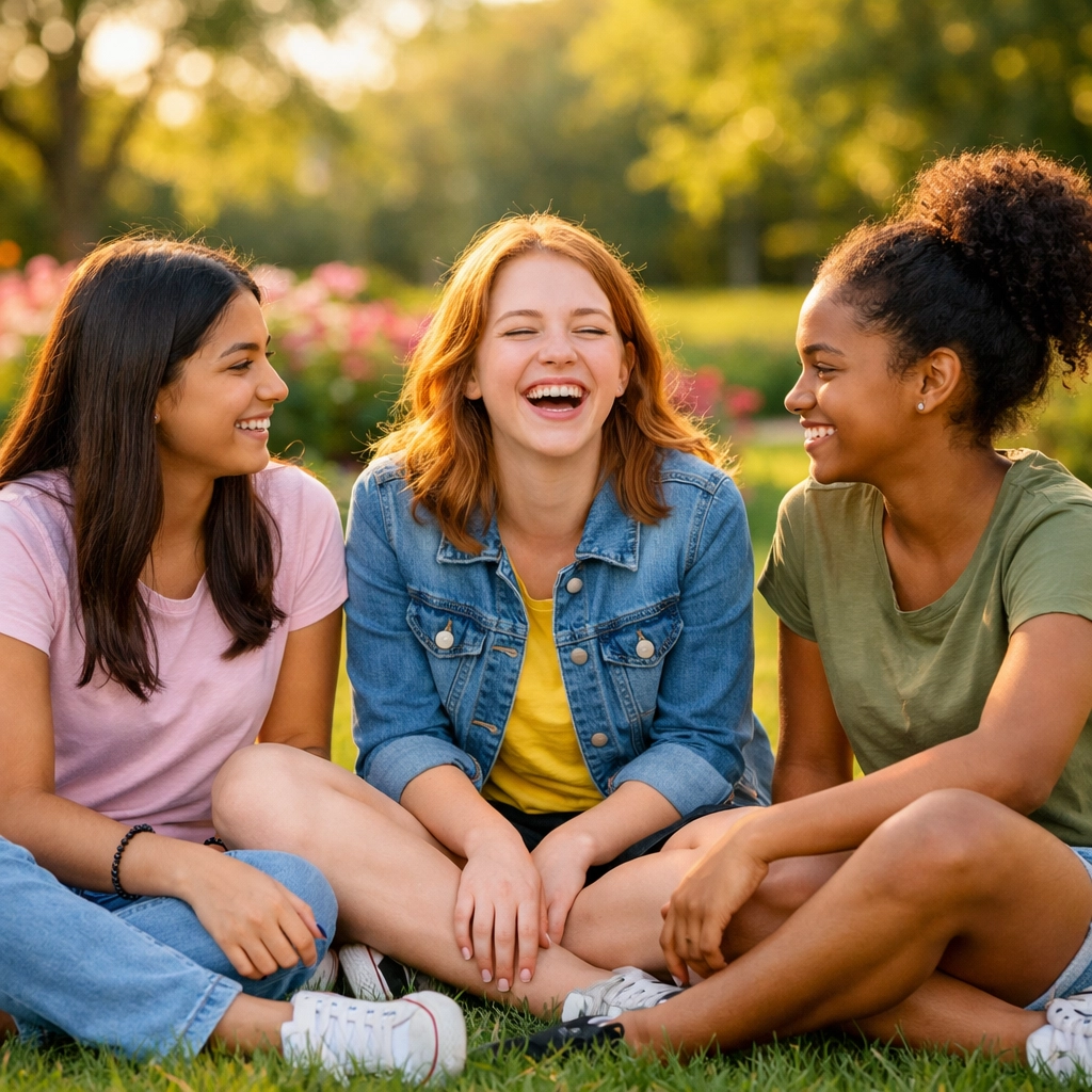 Teens building connections and healing from anxiety at a youth residential treatment center.