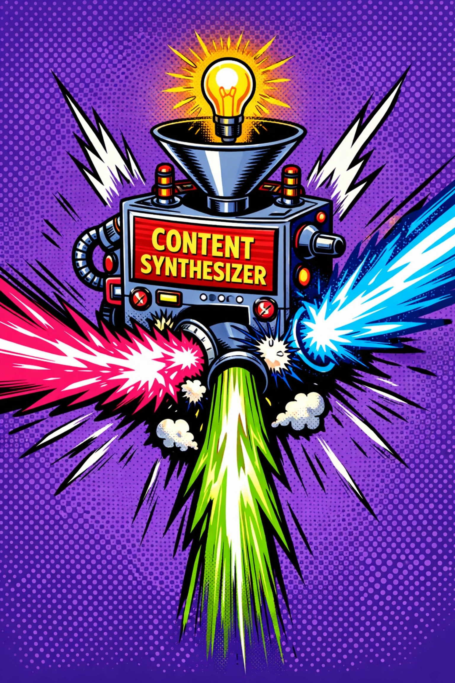 AI social media content generator transforming a single idea into posts for multiple platforms.