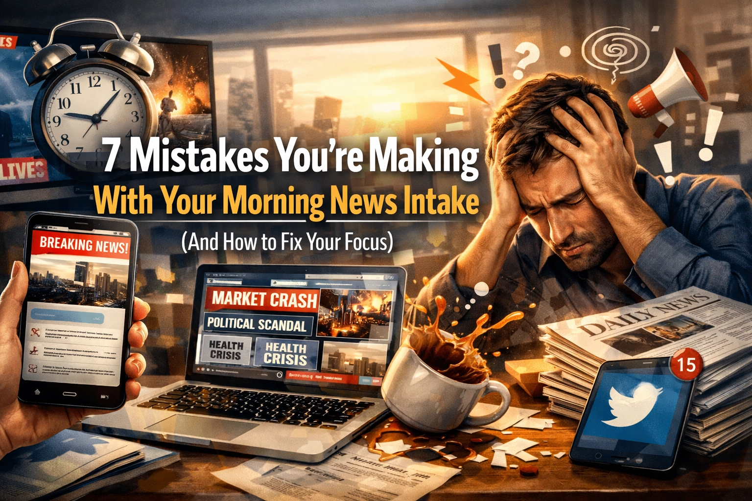[HERO] 7 Mistakes You’re Making With Your Morning News Intake (And How to Fix Your Focus)