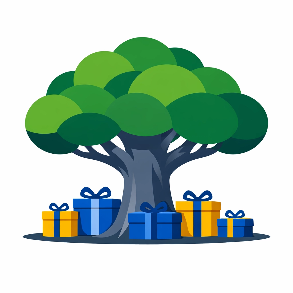 Tree of growth illustrating federal estate and gift tax exemption expansion for 2026 legacy planning.