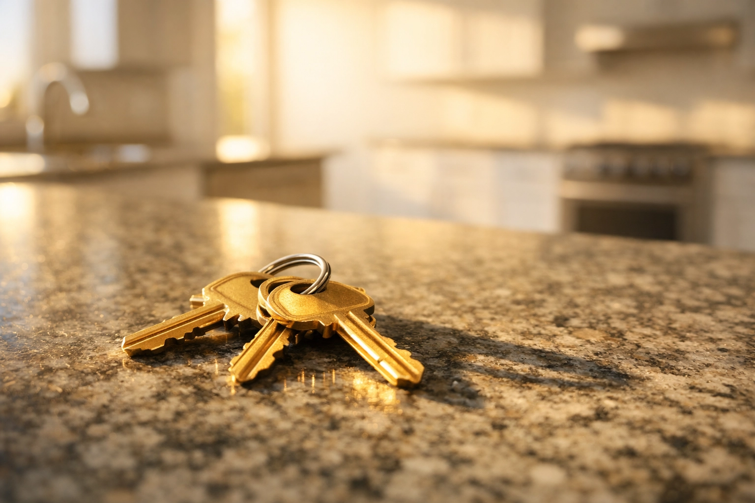 House keys on a counter after a homeowner chose to sell my house fast Nashville for a simple, stress-free move.