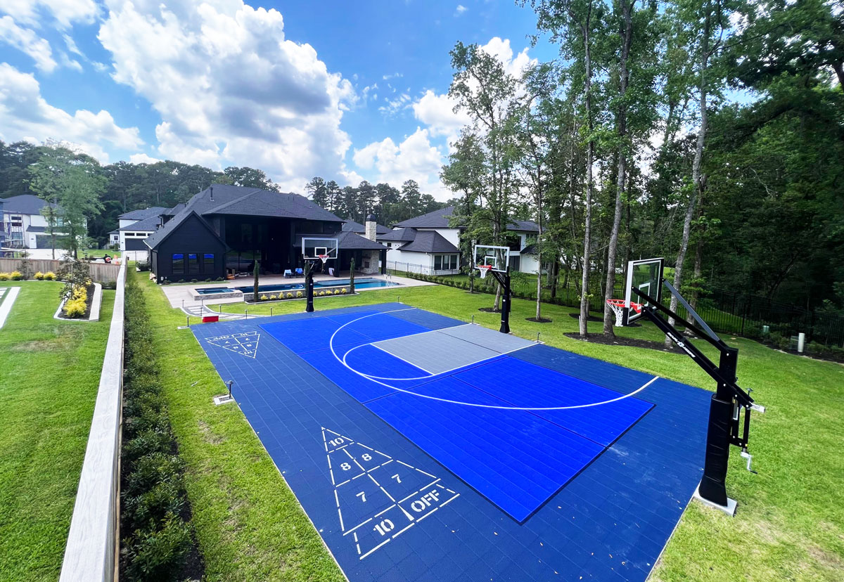 Design your own backyard court