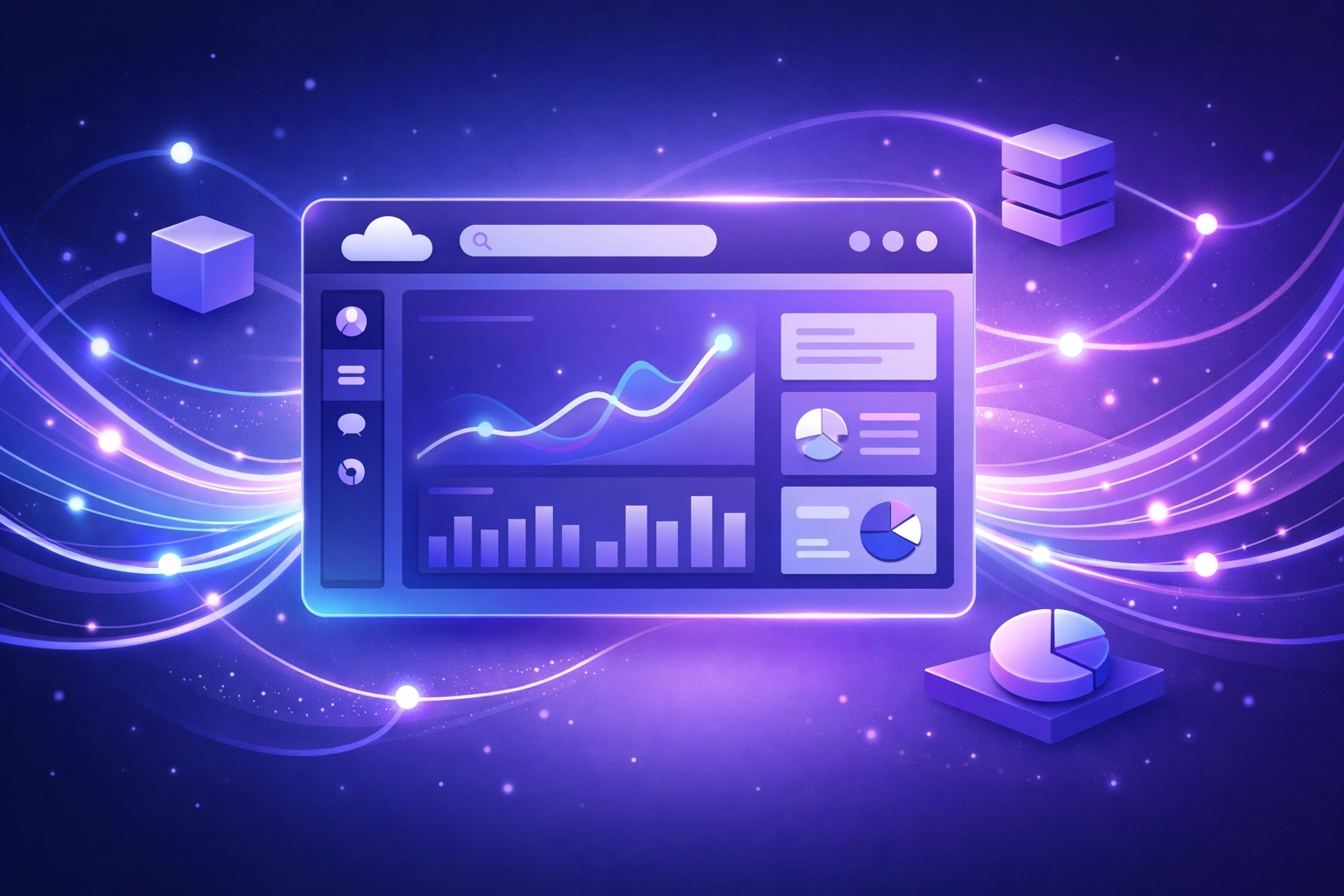 Cloud-based communication dashboard with scalable connectivity and data flow