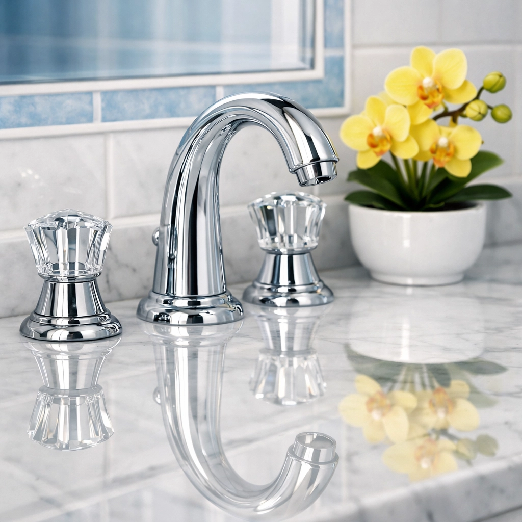 Detailed view of a sanitized bathroom vanity reflecting a professional Move-In Cleaning Boston standard.