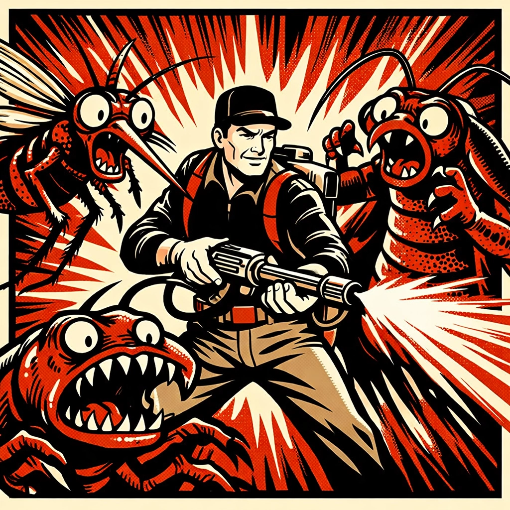 Professional technician providing termite and mosquito control services for Winston County homeowners.