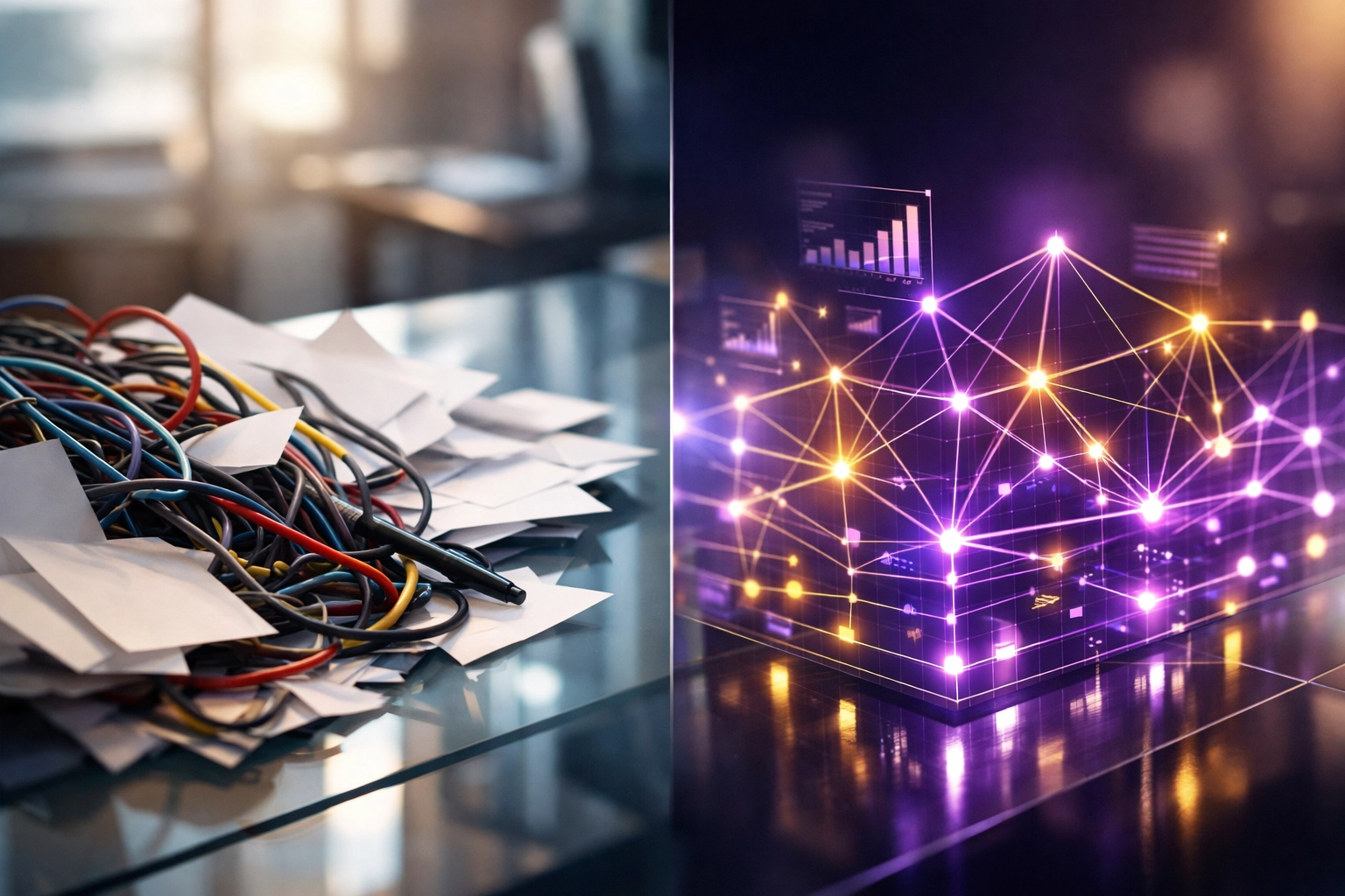 Digital transformation from marketing chaos to a structured revenue operating system for business growth.