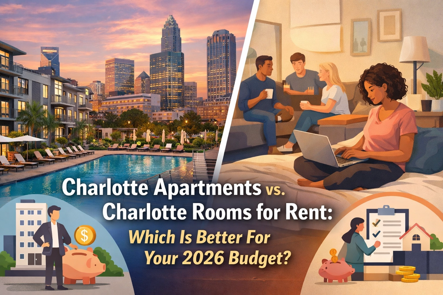 [HERO] Charlotte Apartments vs. Charlotte Rooms for Rent: Which Is Better For Your 2026 Budget?