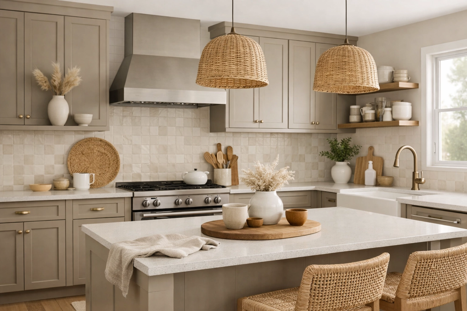 [HERO] The "Mushroom" Revolution: Why Atlanta Kitchens are Trading White Cabinets for Cozy, Earthy Neutrals