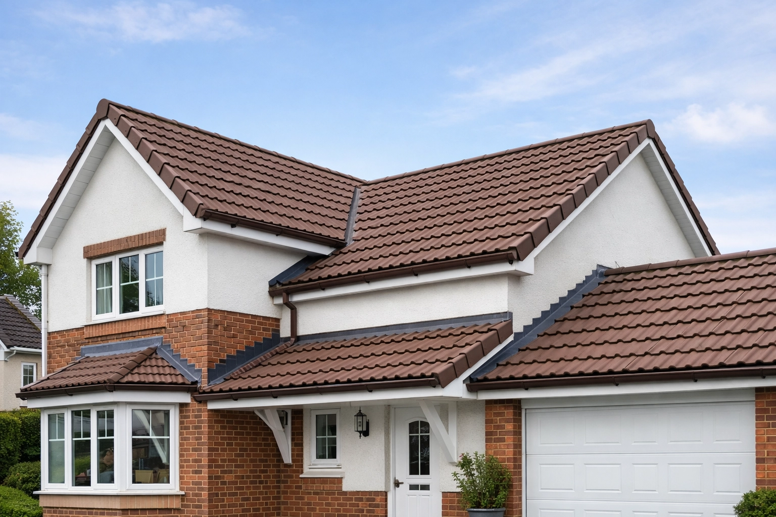 Professional dry verge installation on a residential roof to prevent wind uplift and improve curb appeal.