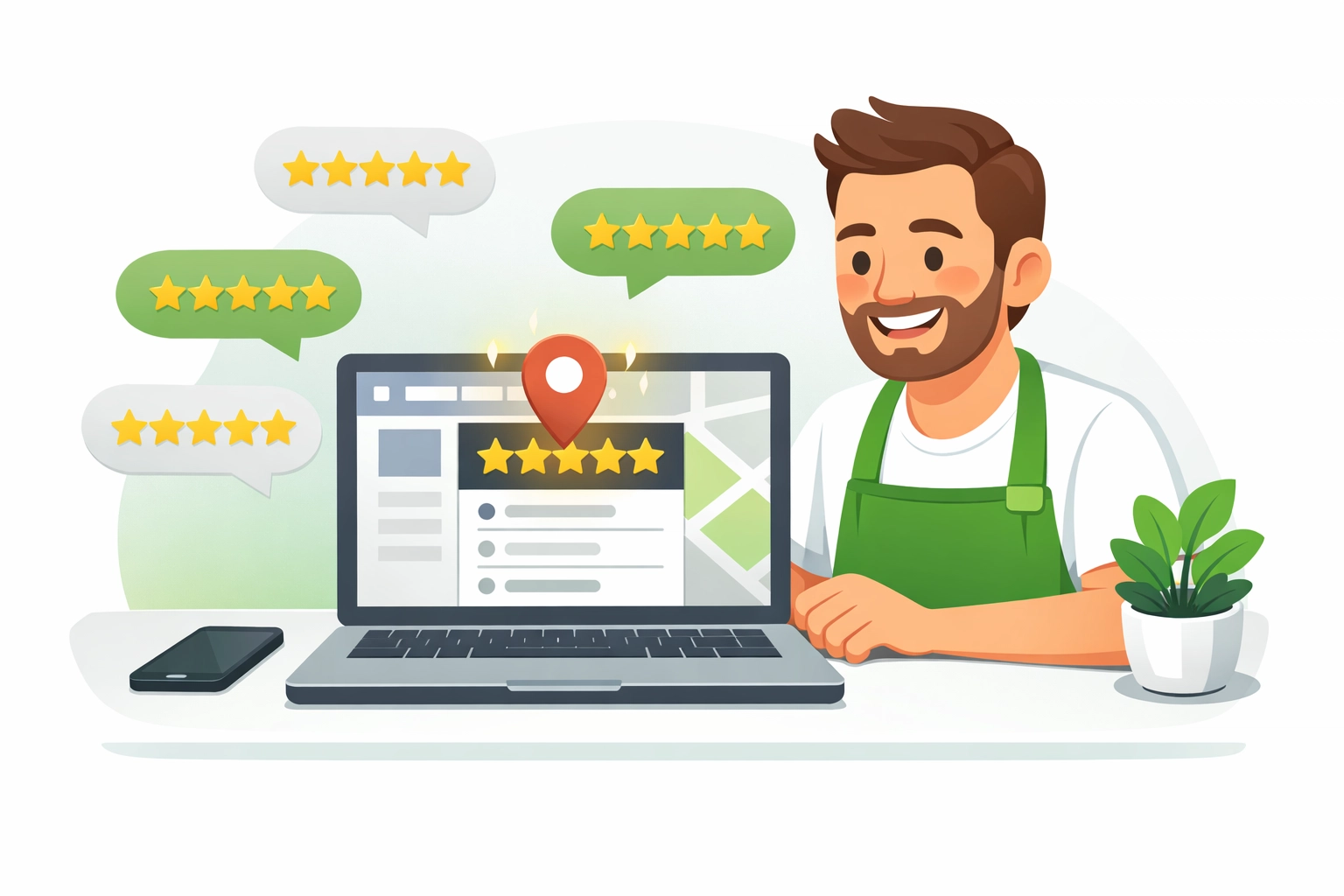 Vállalkozó a Google térkép top 3 helyén sikeres google vélemény gyűjtés és értékelések után.