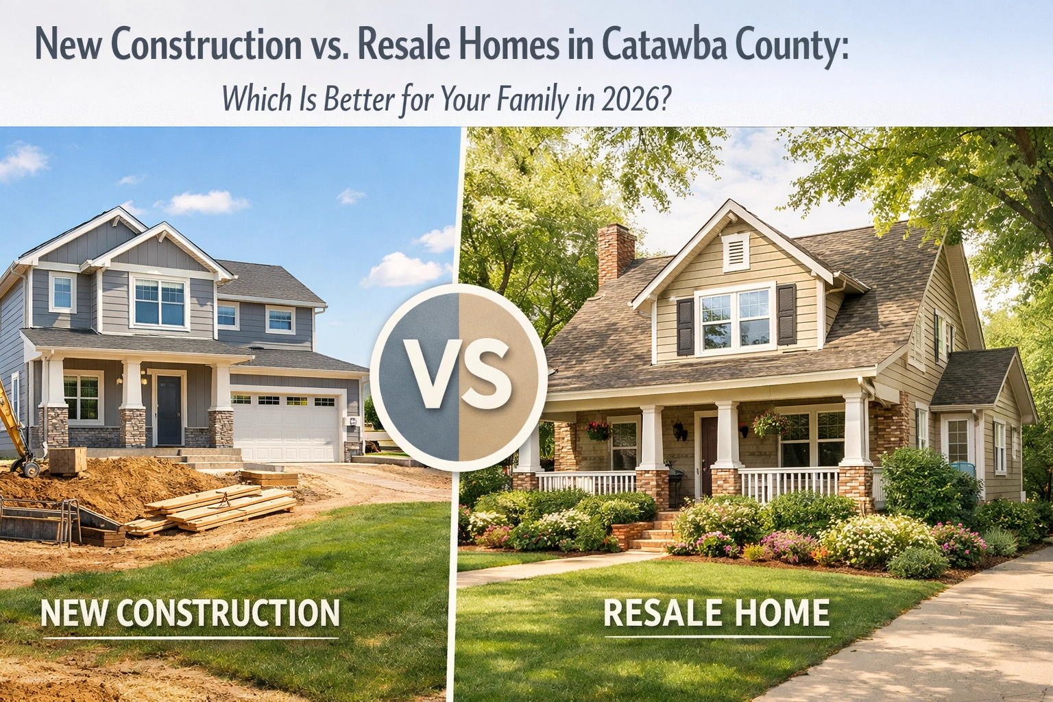 New Construction vs. Resale Homes in Catawba County: Which Is Better for Your Family in 2026?
