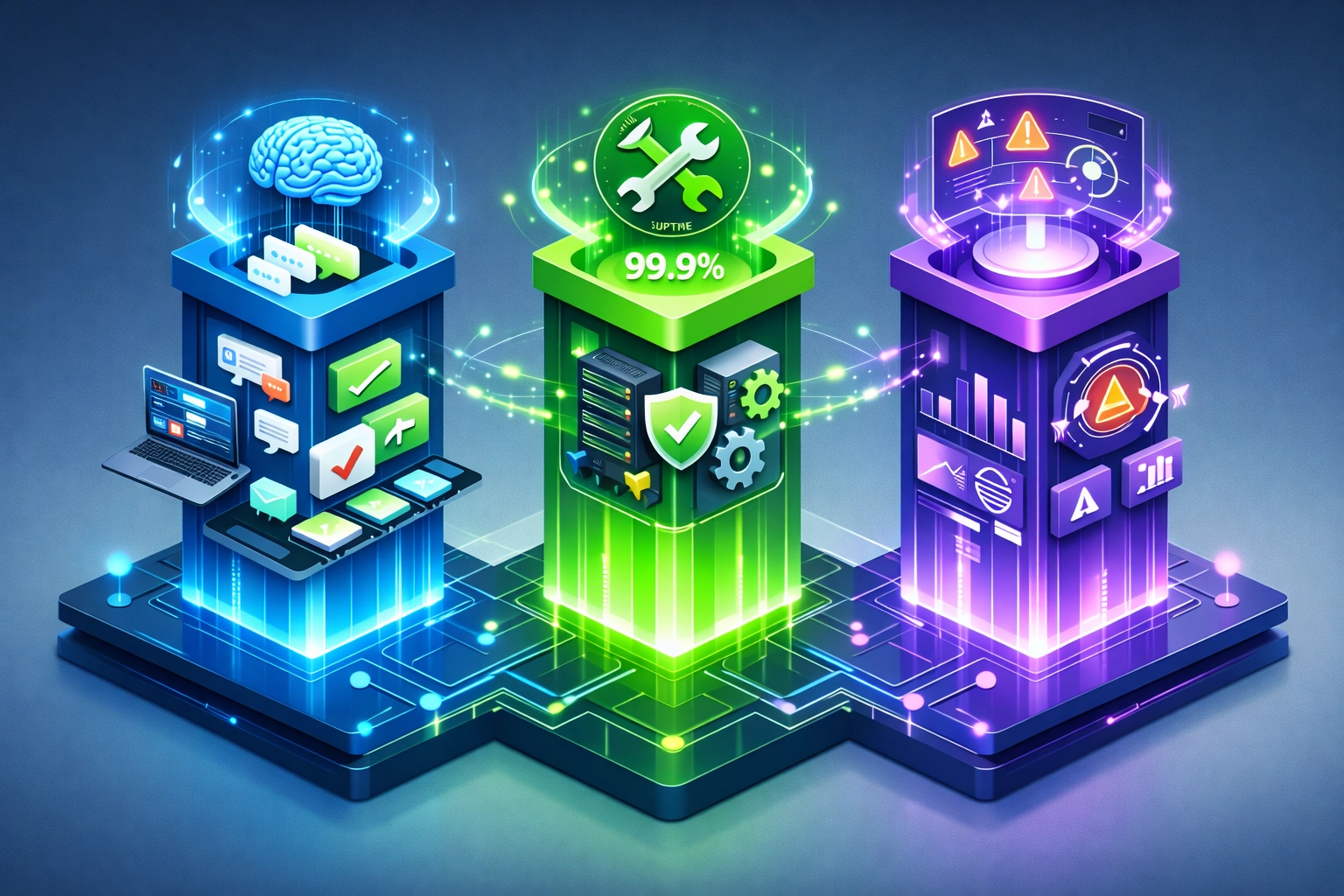 Three pillars of ServiceNow ITOM automation: incident management, self-healing, and predictive analytics