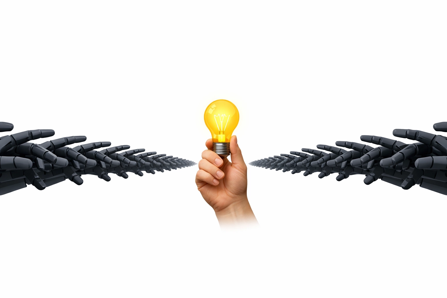 Human hand holding a glowing light bulb to symbolize genuine real estate lead connection.