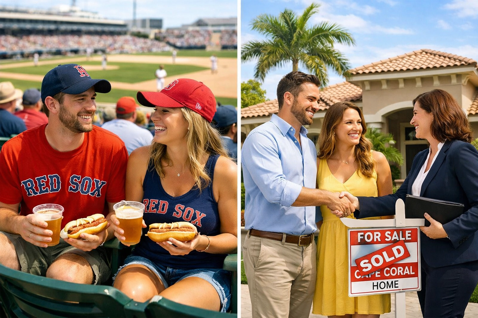 Couple transitions from spring training fans to Cape Coral homebuyers with realtor