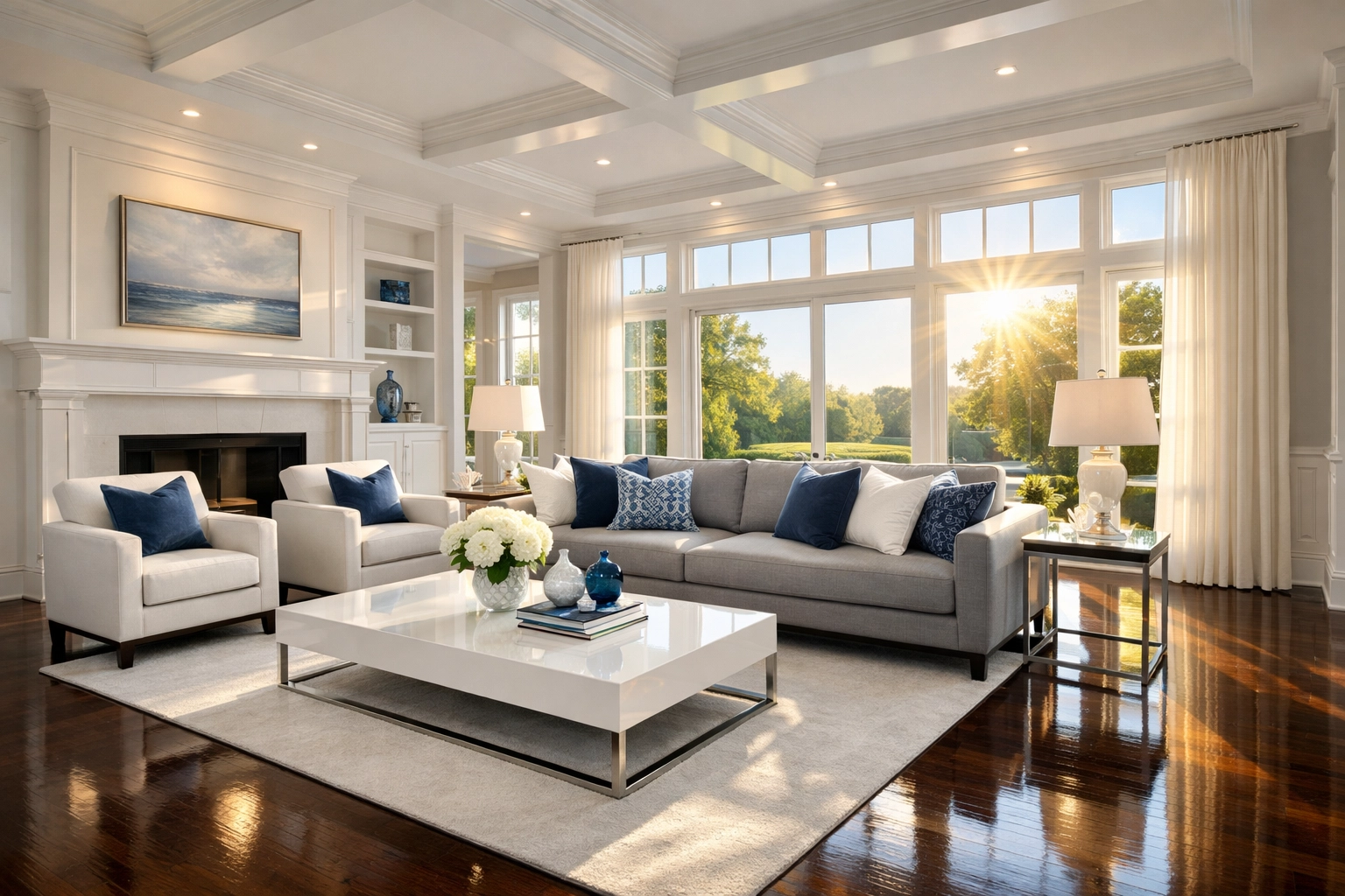 Spotless Carlisle living room showcasing results from a premium deep cleaning service in Lincoln and Carlisle.