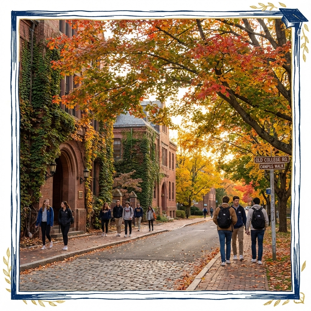 New Haven East Rock street with historic homes near Yale in Connecticut New Haven East Rock street with historic homes near Yale in Connecticut