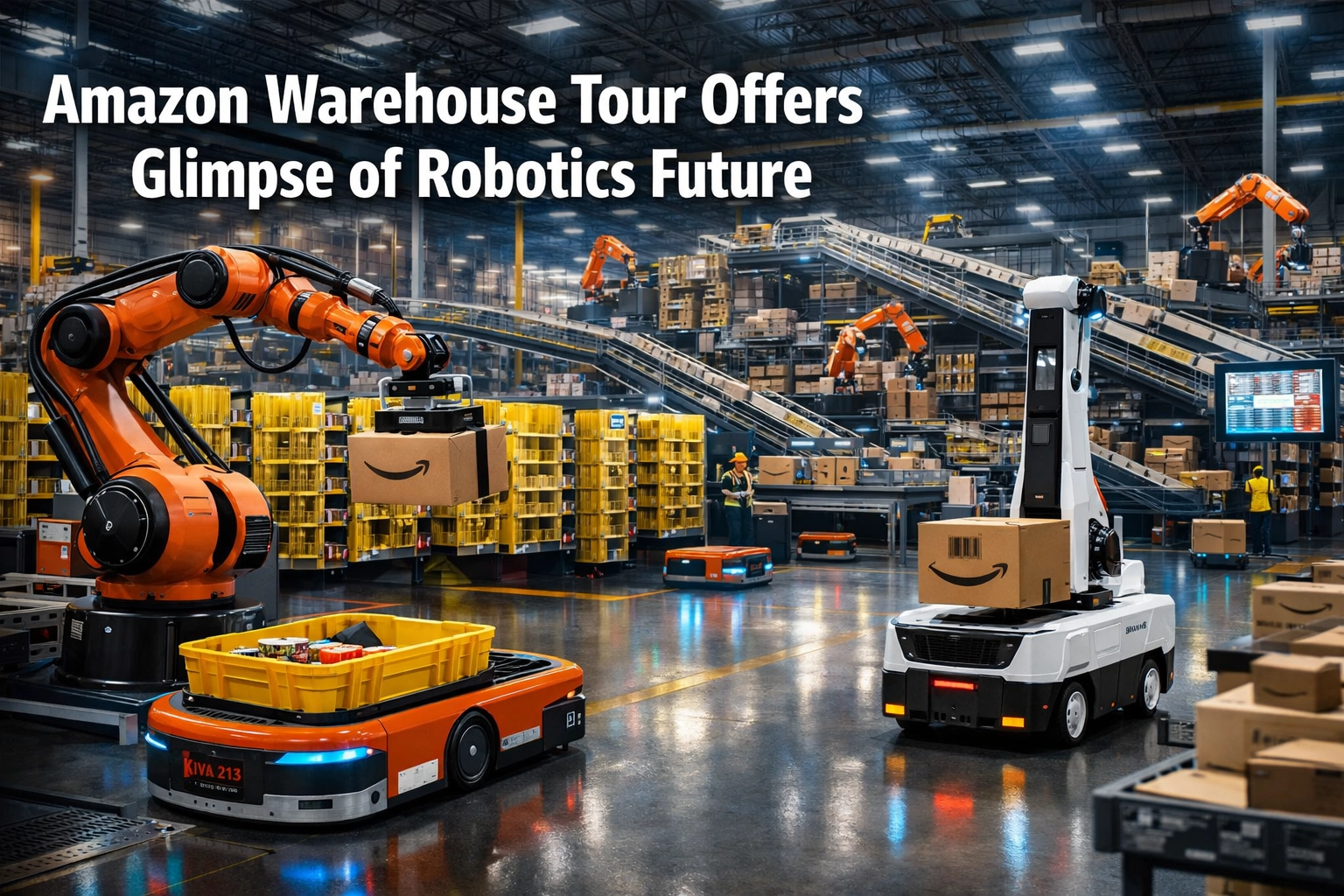 [HERO] Amazon warehouse tour offers glimpse of robotics future