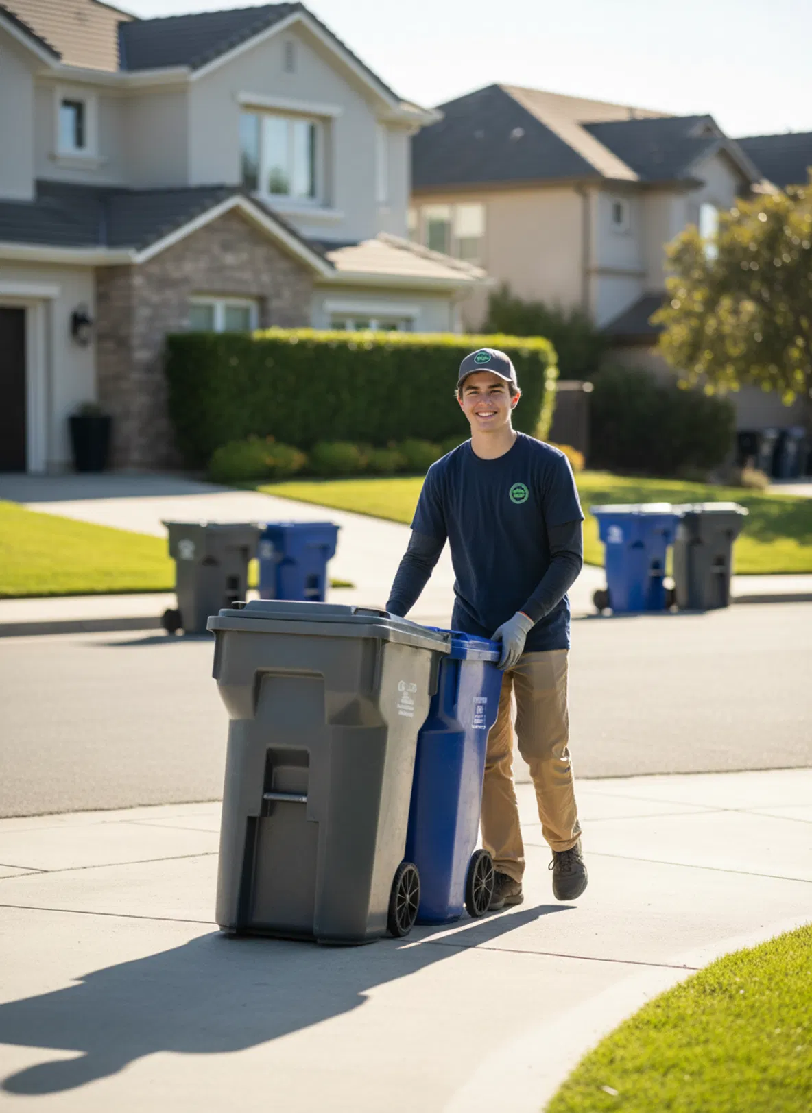 We handle the trash cans so you can focus on your day.