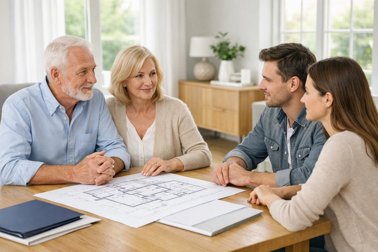 Family discussing legacy and the unique challenges of exit planning Mississippi business owners navigate.