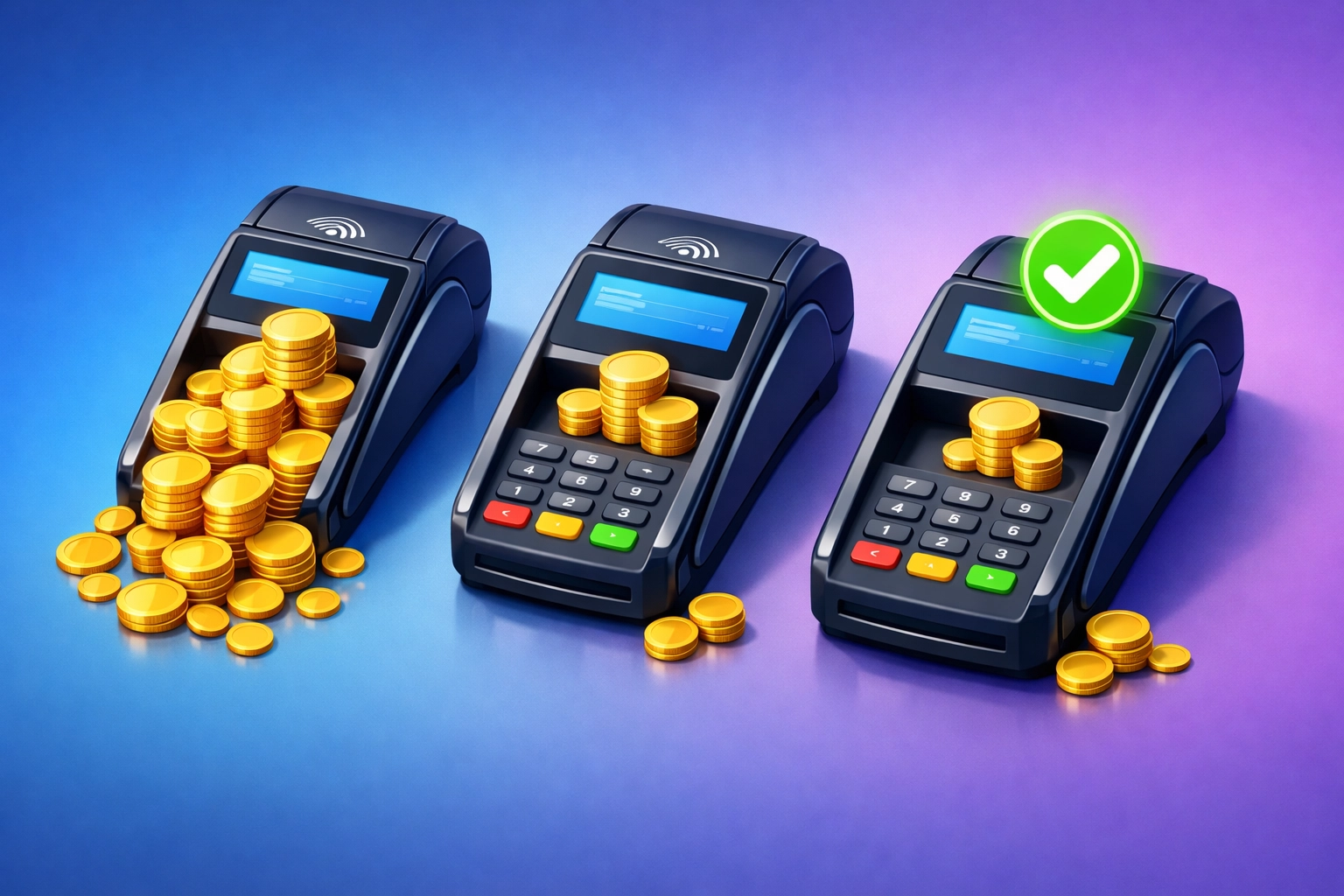 Crypto POS fee comparison showing NOWPayments, CoinPayments, and Larecoin merchant costs
