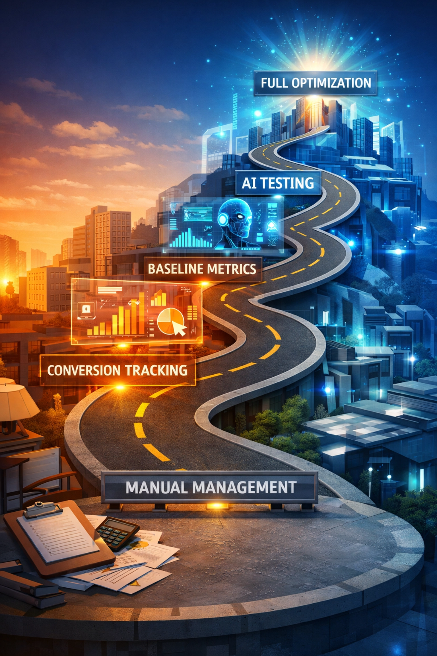 Step-by-step roadmap for implementing AI-powered Google Ads management