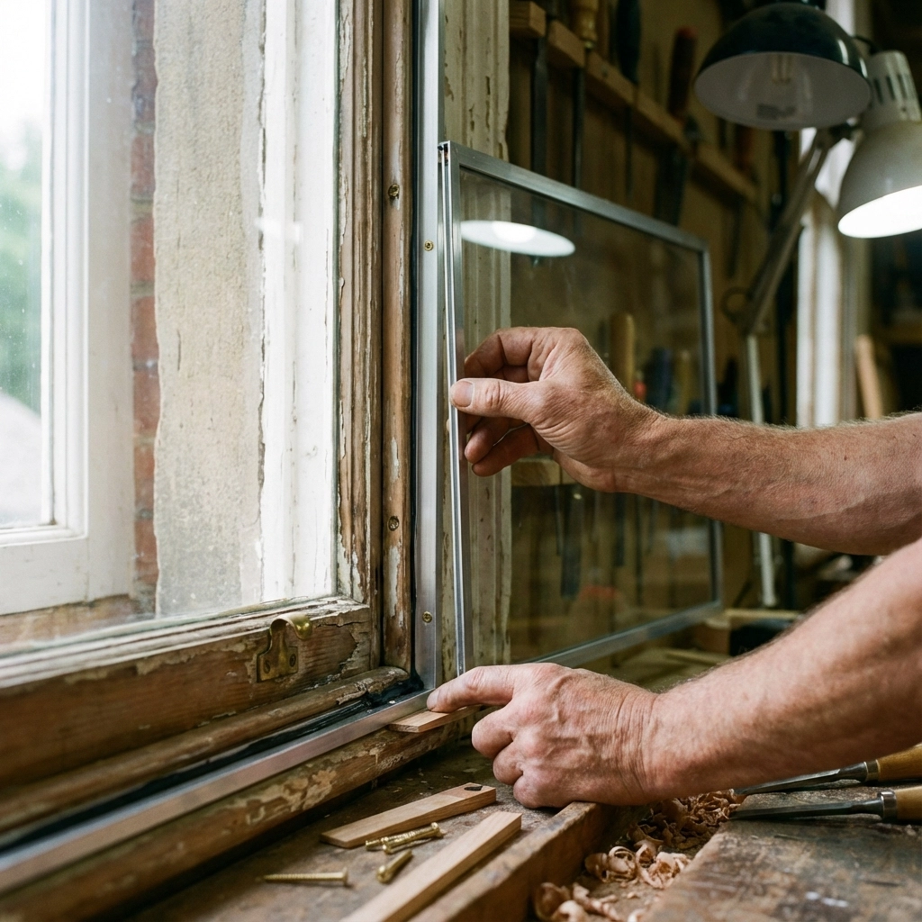 Secondary glazing installation process