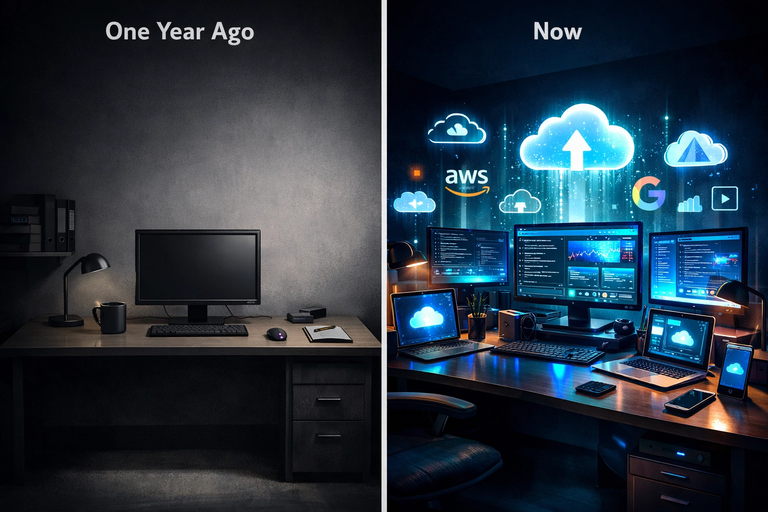 Business systems evolution showing outdated backup configuration gaps over time