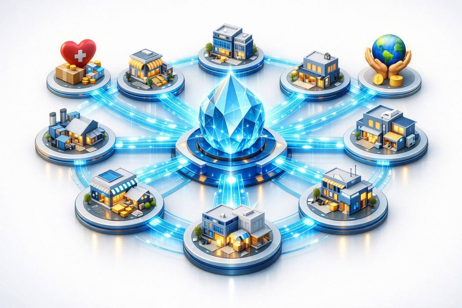 Master wallet and sub-wallet enterprise payment architecture for multi-location merchants