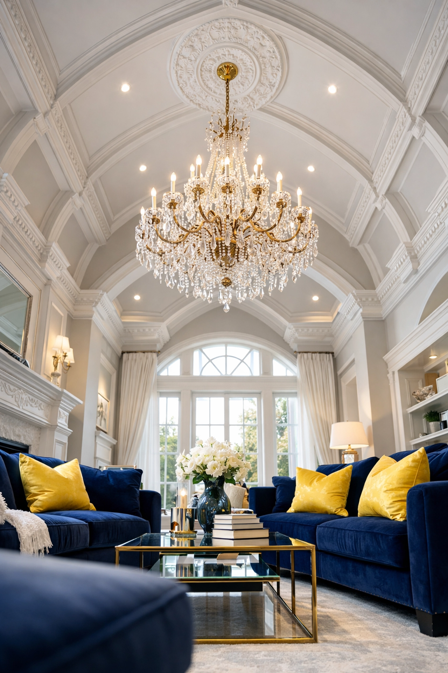 Fixing luxury cleaning mistakes in Concord by maintaining high ceilings and crystal chandeliers.