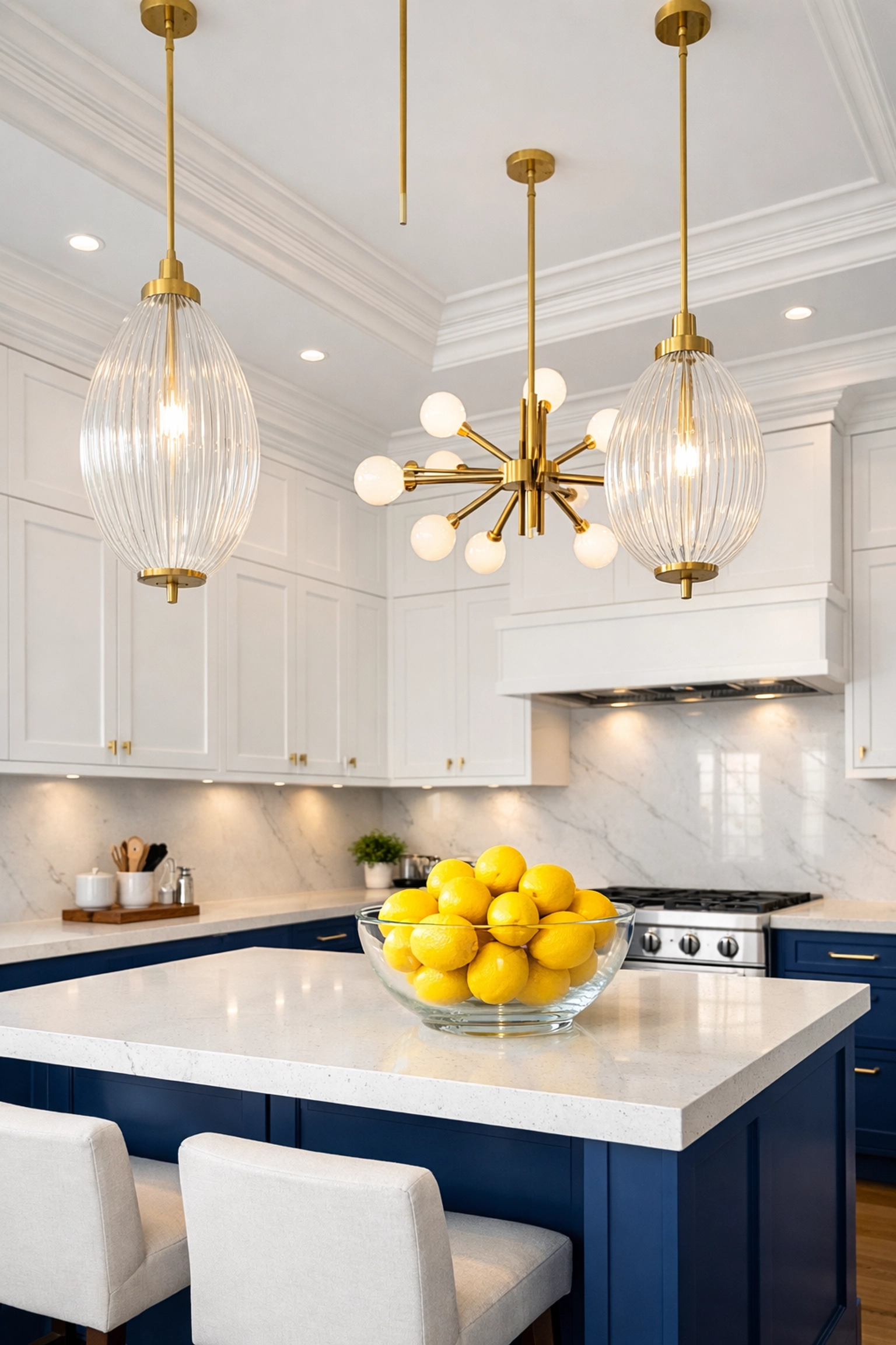 Immaculate modern kitchen showing the results of professional house cleaning in Worcester MA.