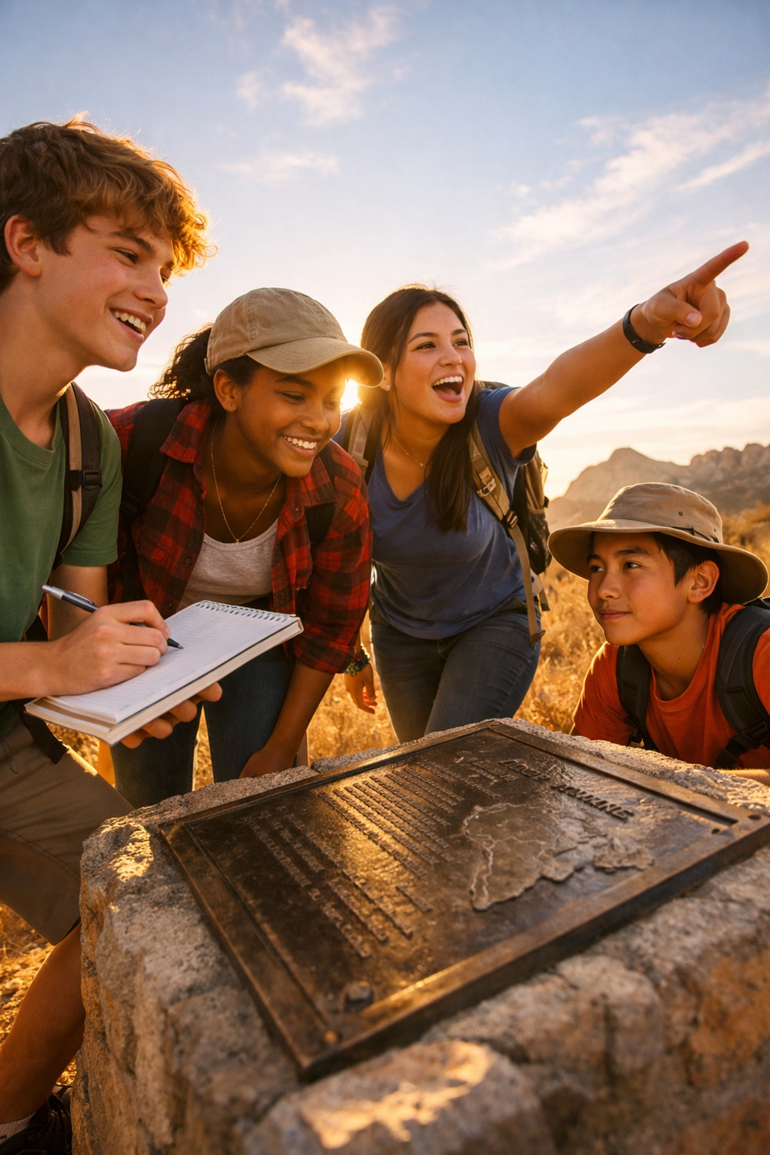Students in Cochise County participate in an outdoor learning adventure as part of the AZ STEAM Academy curriculum.