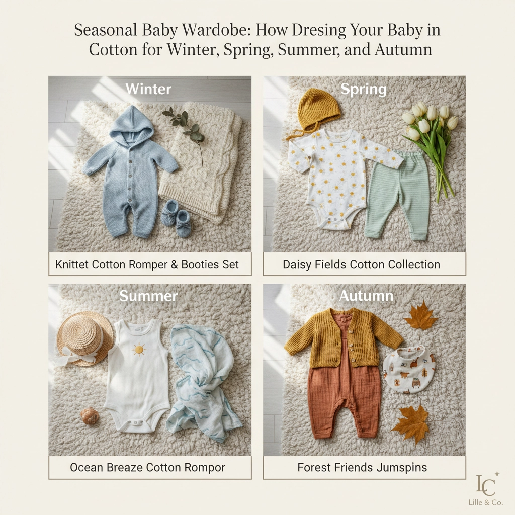 Seasonal Baby Wardrobe: How to Dress Your Baby in Cotton for Winter, Spring, Summer, and Autumn